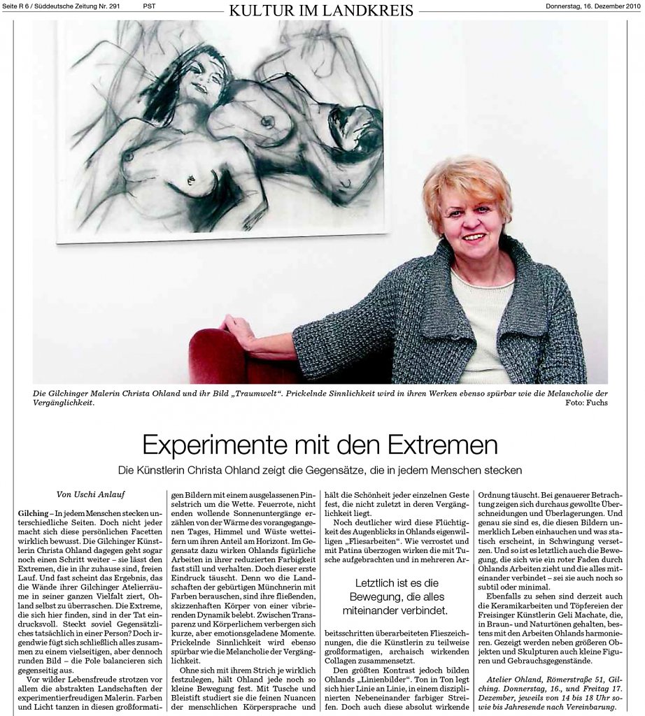 Süddeutsche Zeitung 16. Dezember 2010