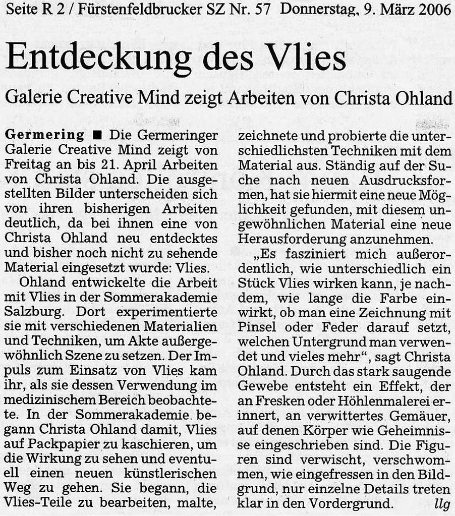 Süddeutsche Zeitung 9. März 2006